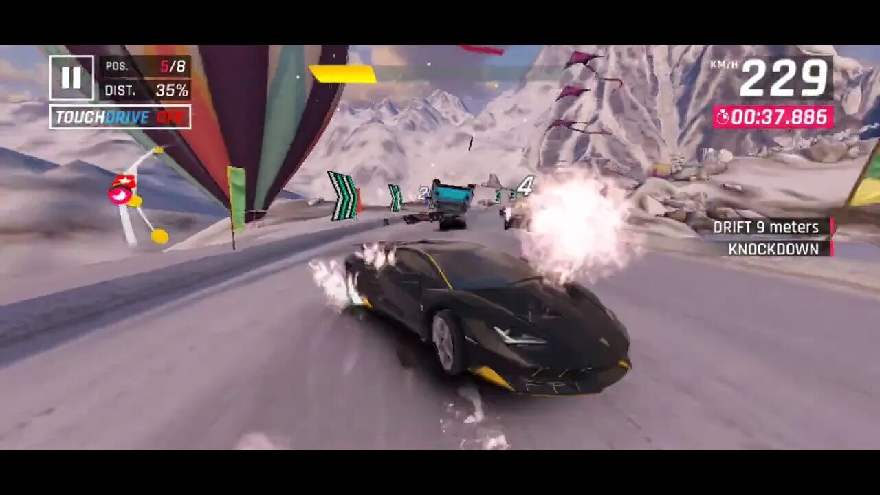 Asphalt 9 legend credit heist Himalayas successful race Lamborghini Centenario