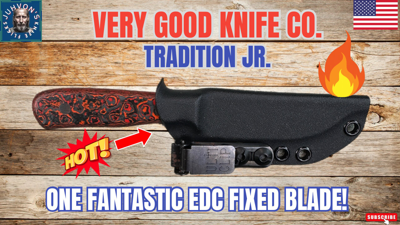 Very Good Knife Co. - The Hawk. One banging EDC Fixed Blade Knife!