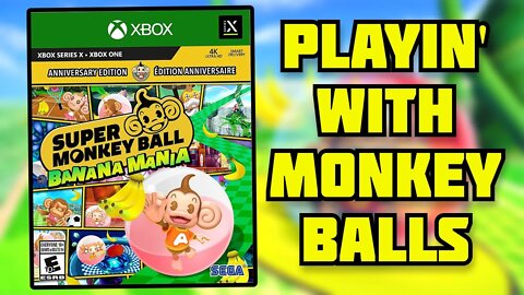 Playing some Super Monkey Ball Banana-Mania on Xbox Series X! | 8-Bit Eric