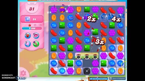 Candy Crush Level 1343 Audio Talkthrough, 3 Stars 0 Boosters