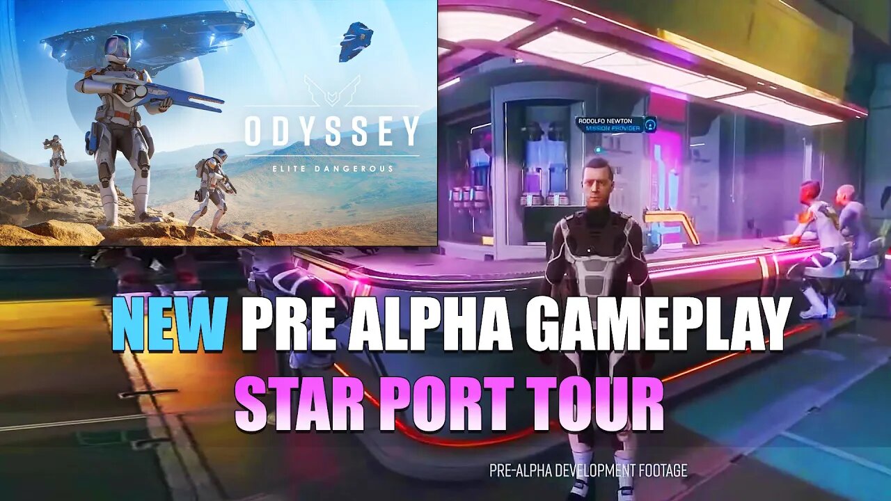 Elite Dangerous Odyssey Pre Alpha Gameplay_ Star Port Tour