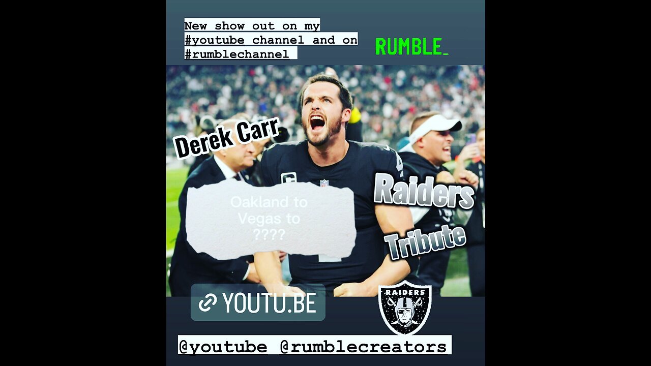 Raiders nation thanks Derek Carr. Tribute and celebration of the Las Vegas Raiders QB.