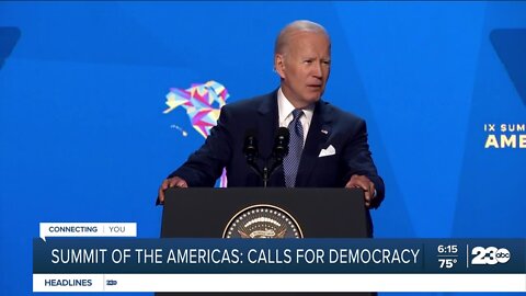 Biden calls for democracy at the Summit of the Americas