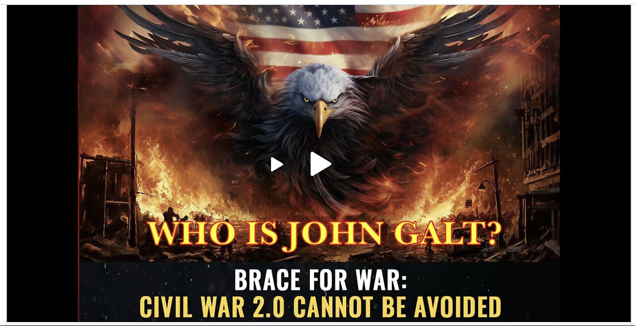 MIKE ADAMS-HEALTH RANGER W/BRACE FOR WAR: Civil War 2.0 cannot be avoided. TY JGANON, SGANON