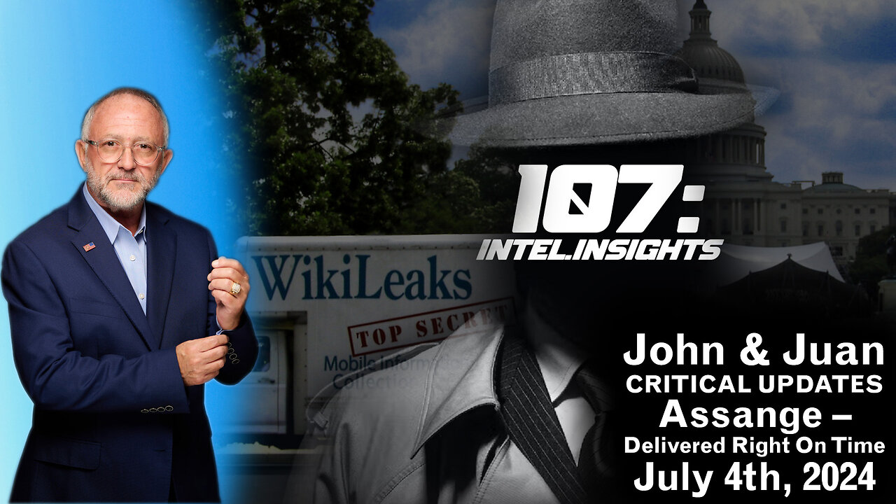 Assange – Delivered Right On Time | John & Juan – 107 Intel Insights | 7/4/24