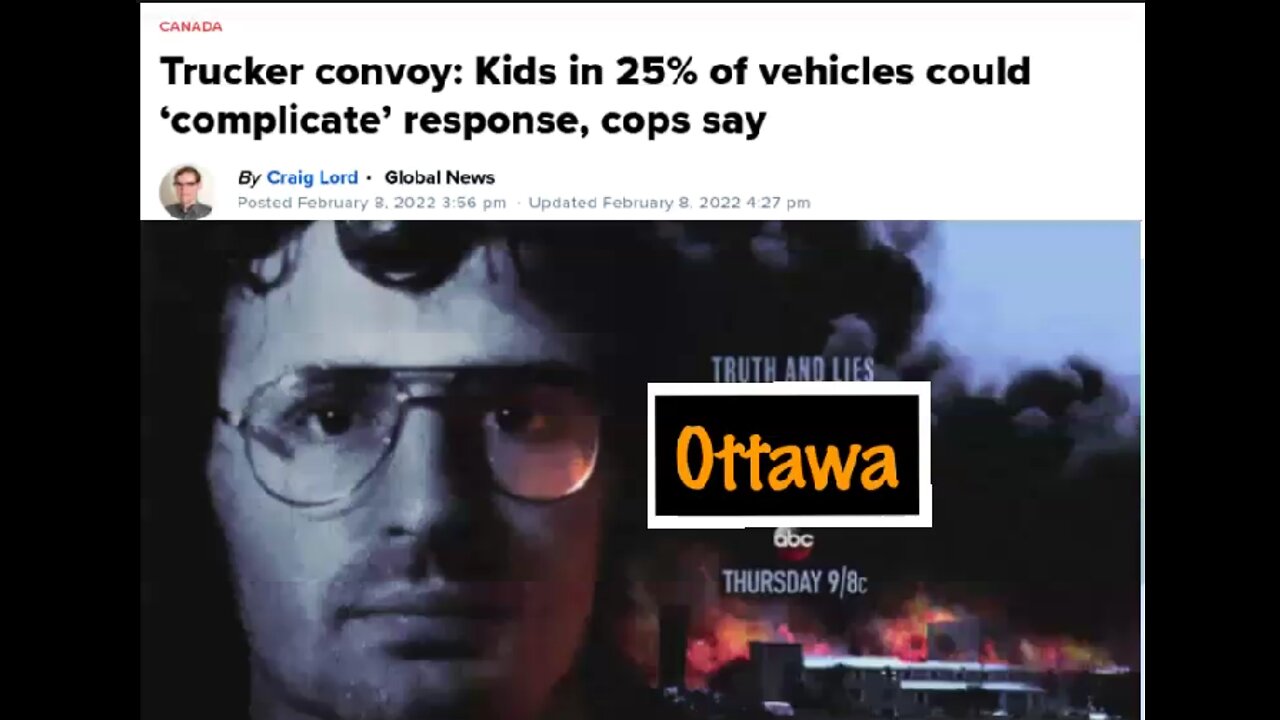 Ottawa Police Working With Children's Aid to Clear the Convoy of Children Before They Use Force