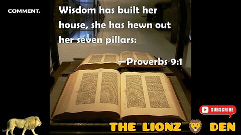 ✨"WISDOM HAS BUILDED HER HOUSE, SHE HAS HEWN OUT HER SEVEN PILLARS"