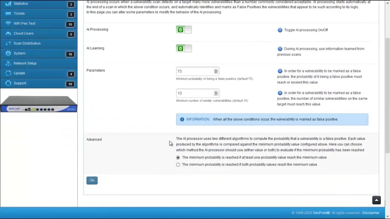 SecPoint Penetrator Vulnerability Scanner 47 AI Machine Learning