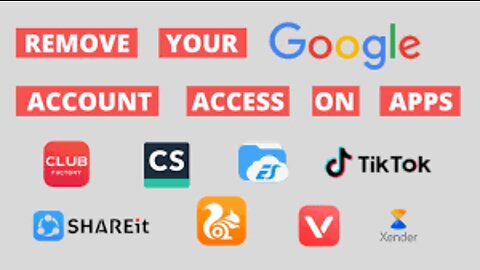 How To Remove Account Access from Google. PROTECT YOUR ACCOUNT TODAY 2023!!