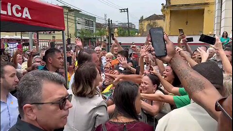 Ex presidente Bolsonaro em Santos/SP