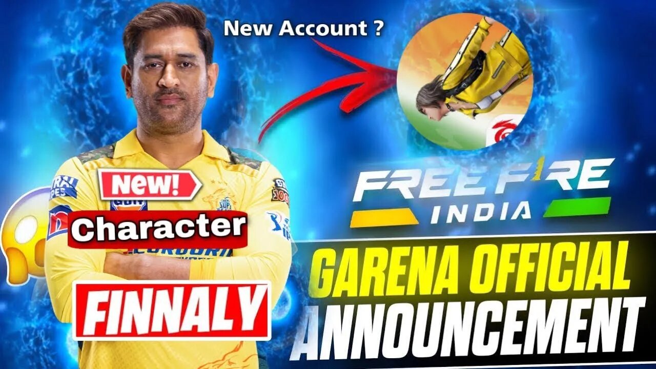 BiG😱🤯 Update Official Launch date announcement FREE FIRE INDIA | MS dhoni is Garena free fire india|