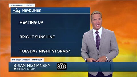 Temps soar into the 90s on Monday