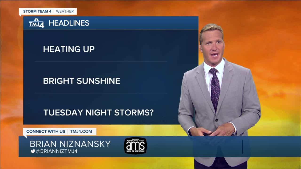 Temps soar into the 90s on Monday