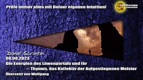 Die Energien des Löwenportals und ihr – Thymus, das Kollektiv der Aufgestiegenen Meister