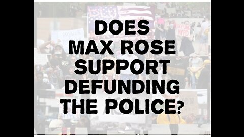 Max Rose Dodges Defund the Police Question