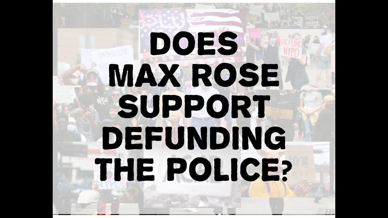 Max Rose Dodges Defund the Police Question