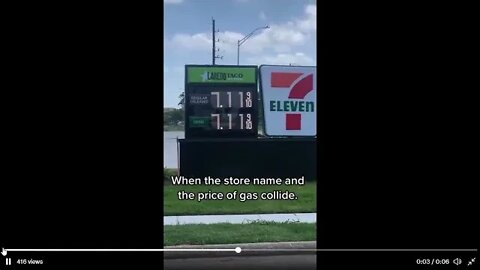 Well look at this gas price video sent to me from Texas cannot confirm price at this time FYI
