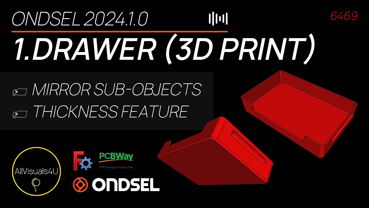 🗃 Ondsel Tutorial - Design This Drawer - FreeCAD Part Design - FreeCAD Thickness