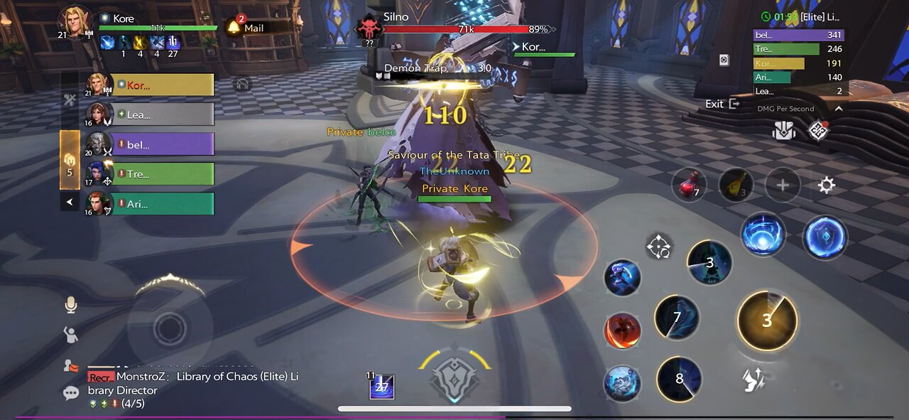 Tarisland library of chaos first boss