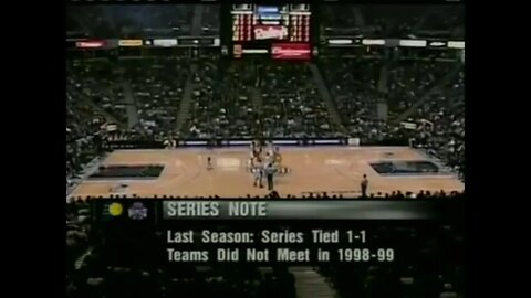 2001-01-05 Indiana Pacers vs Sacramento Kings