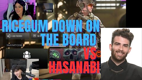 RiceGum Down On The Board vs Hasanabi