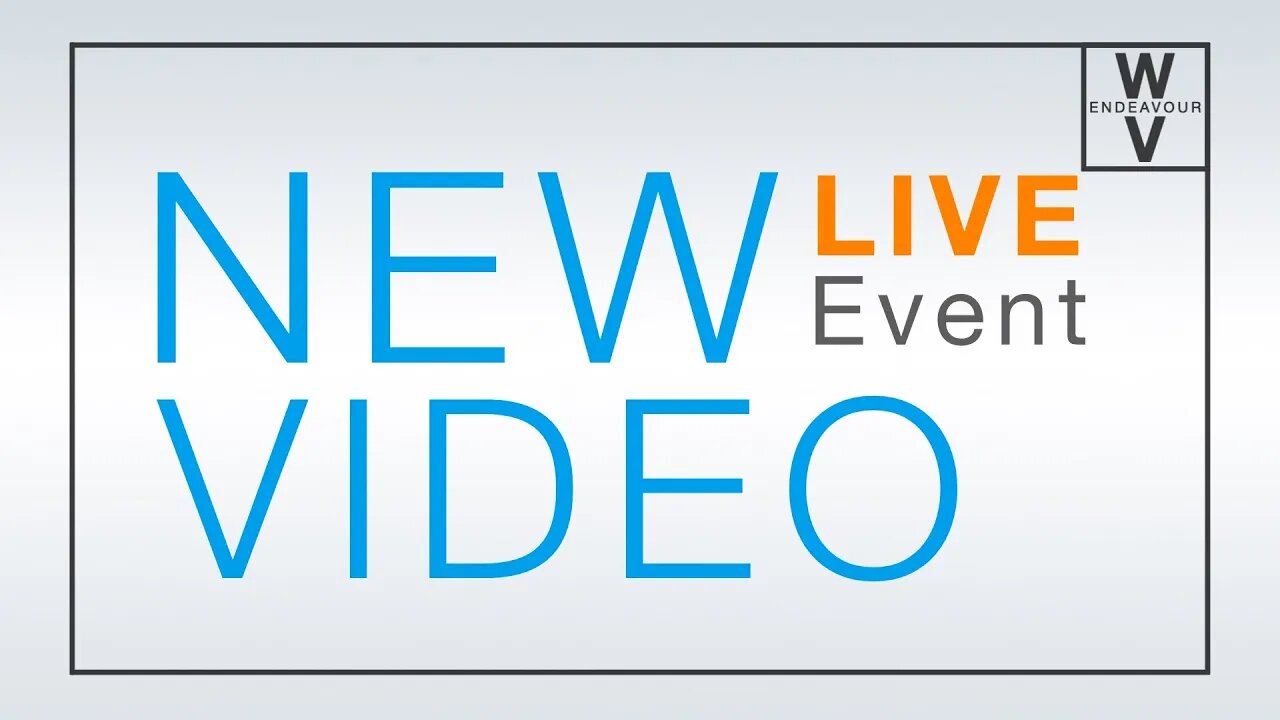 New Videos Live Stream Premiere November 7th 2020!