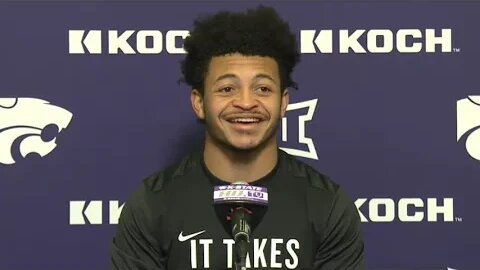 Kansas State Football | Deuce Vaughn press conference following 35-31 loss to Arkansas State