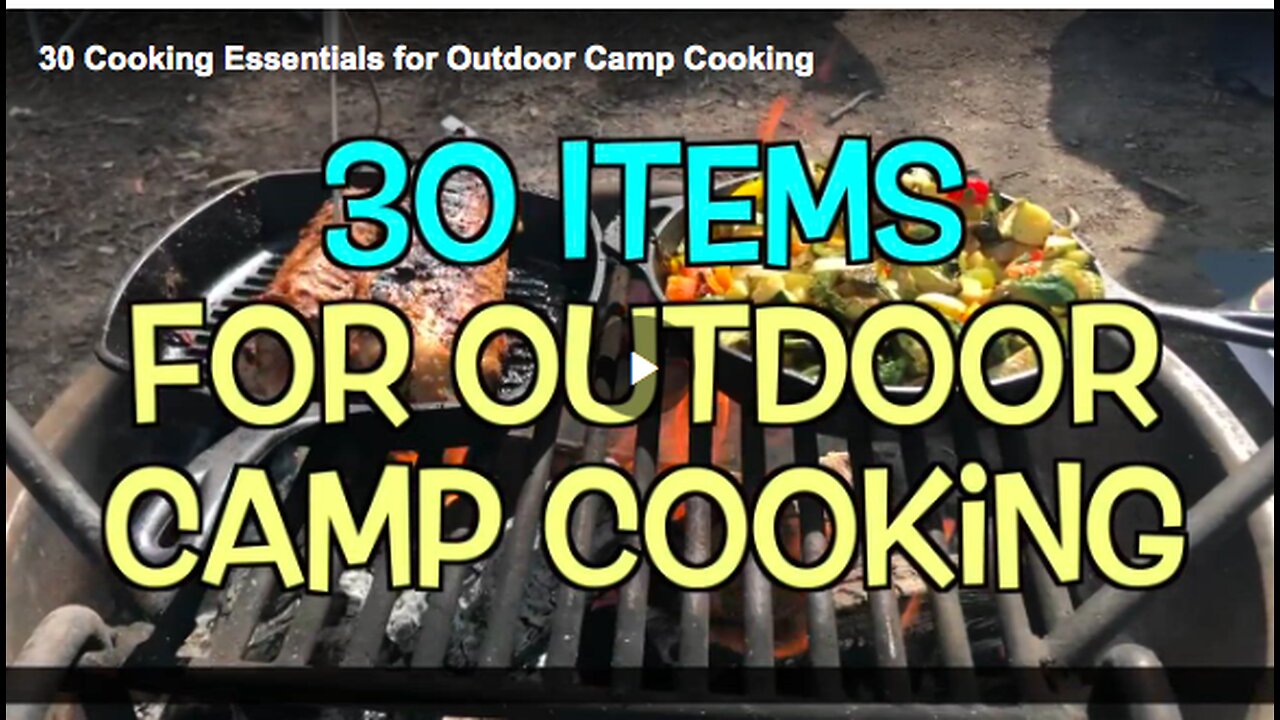 Cooking essentials for outdoor camp cooking