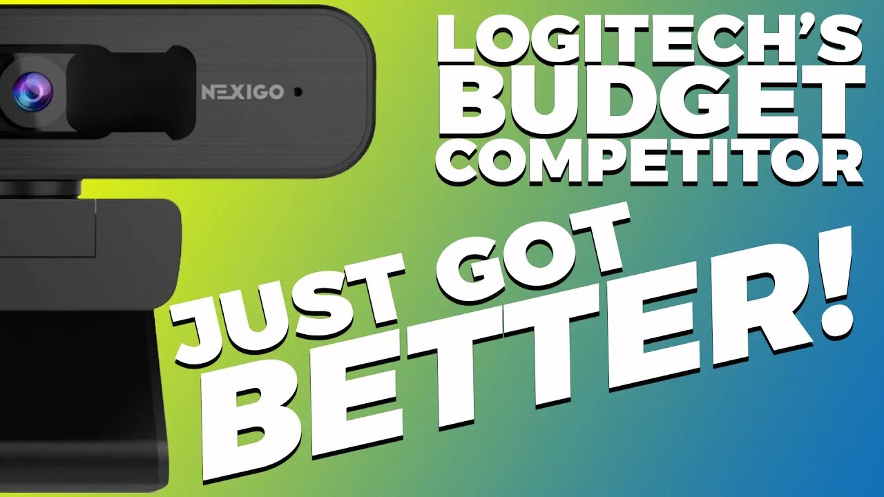 Webcam Vs. DSLR -- Logitech's budget competitor just got even better! Nexigo Software Utility