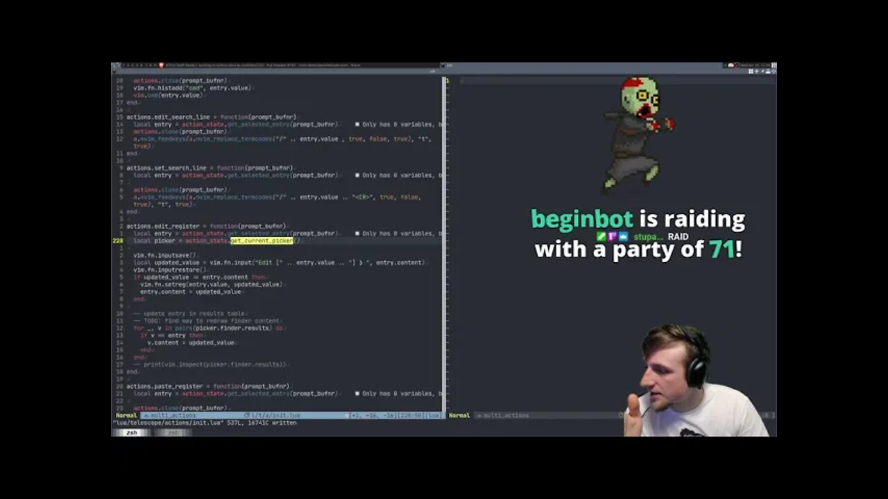 telescope.nvim | Fuzzy Finder for Neovim | PRs Welcome