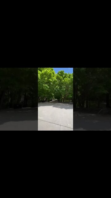 Walking into Point Pleasant Park Halifax