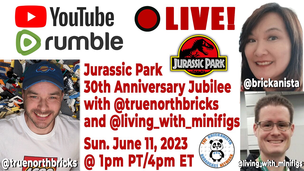 30th Anniversary Jurassic Park Jubilee with @truenorthbricks and @living_with_minifigs!