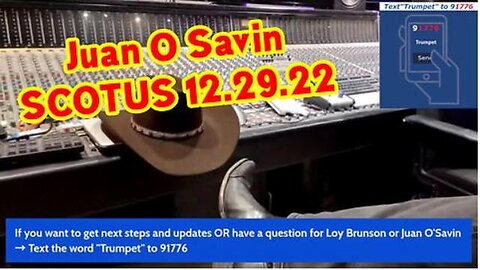 JUAN O SAVIN SCOTUS UPDATE DEC 29!