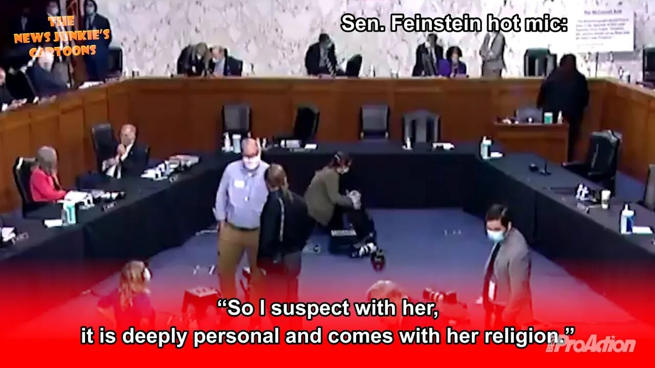 Sen. Feinstein hot mic in the Barrett hearing.