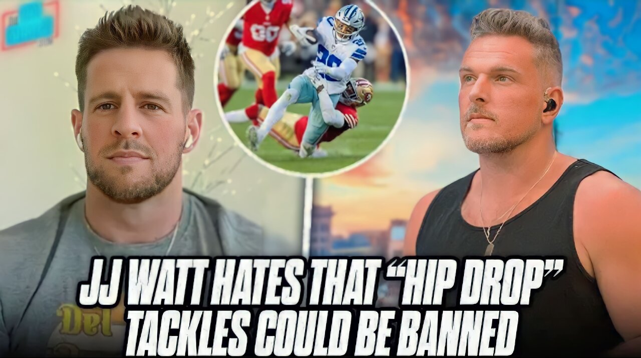 JJ Watt GETS HEATED At People Calling For NFL To Ban "Hip Drop Tackles" | Pat McAfee Show