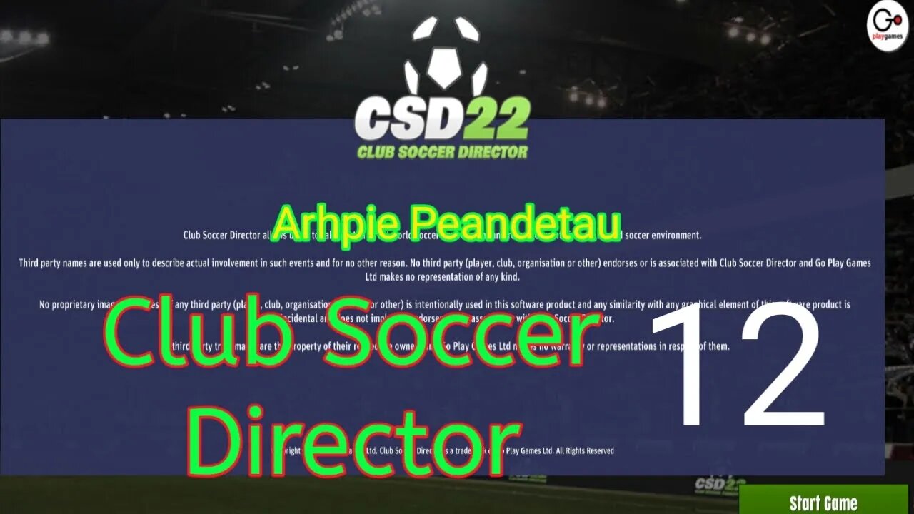 Club Soccer Director 2022 | CSD22 | PERSAINGAN TOP SKOR KLUB