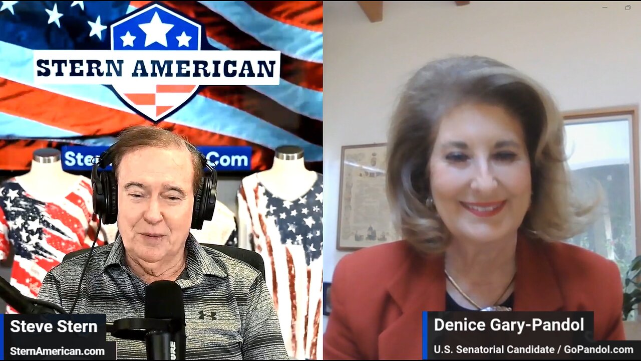 The Stern American Show - Steve Stern with Denice Gary-Pandol, Candidate for U.S. Senate in California