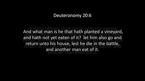 Deuteronomy Chapter 20