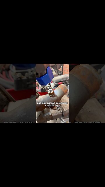 Today we share a basic technique to remove a seized bolt with mini ductor.