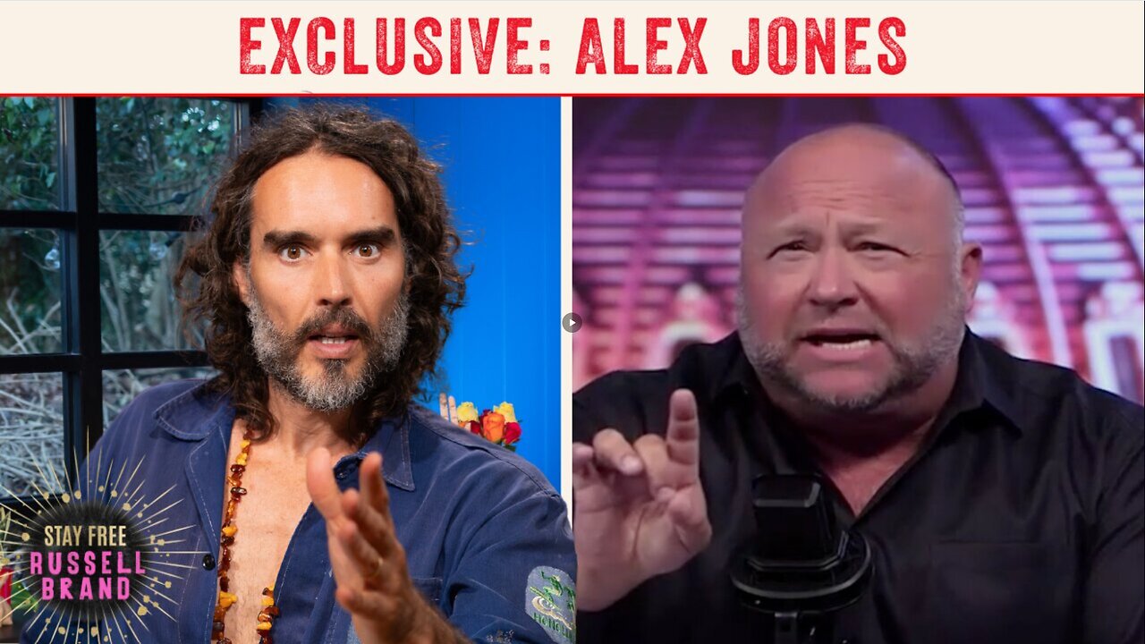 “We Are At The END!” RUSSELL BRAND - ALEX JONES INTERVIEW (PT1) (16NOV23)