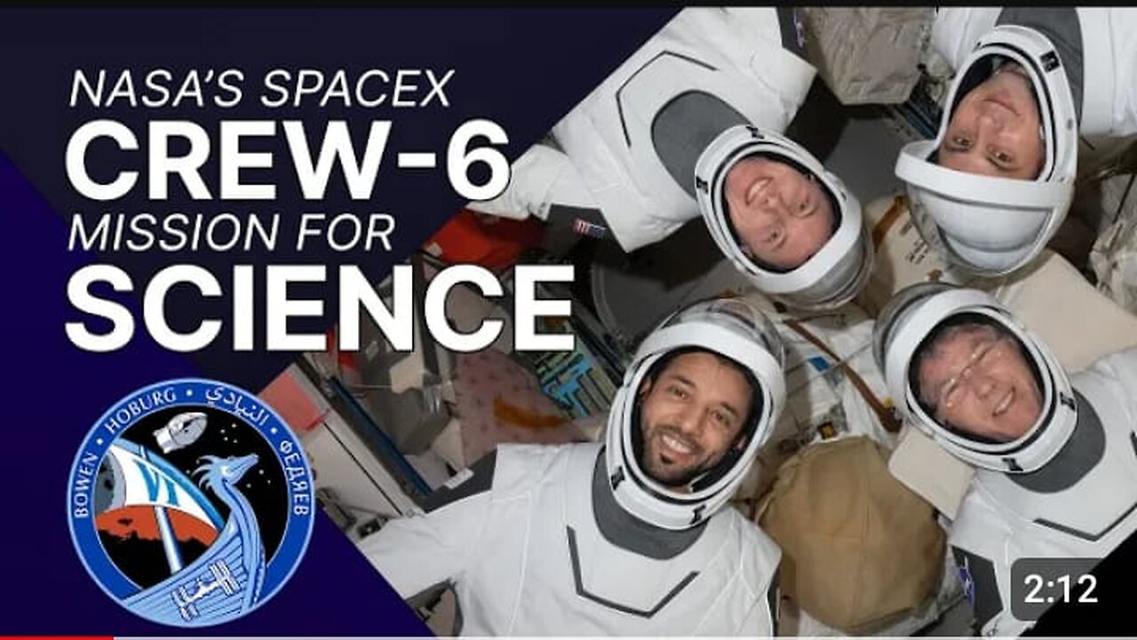 The Science of NASA's SpaceX Crew-6 Mission