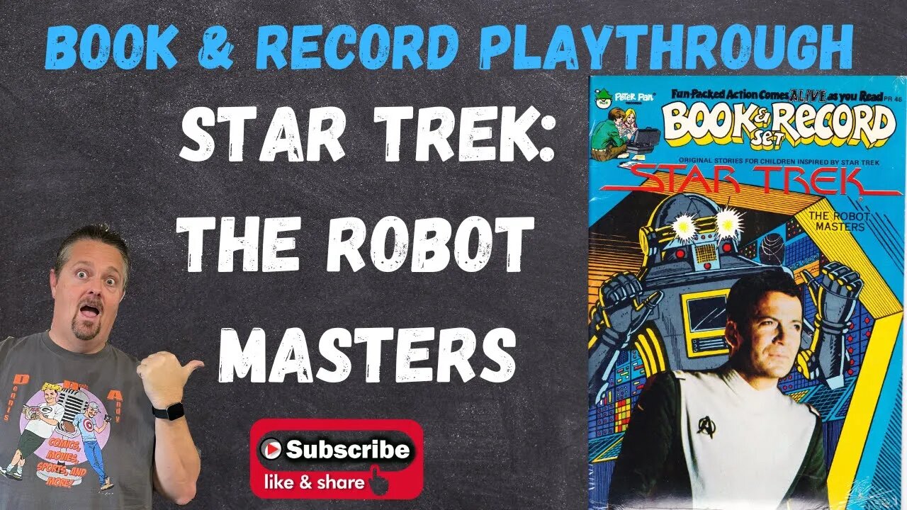 Playthrough of the Vintage Star Trek: The Robot Masters Book and Record Set 1979 PR46