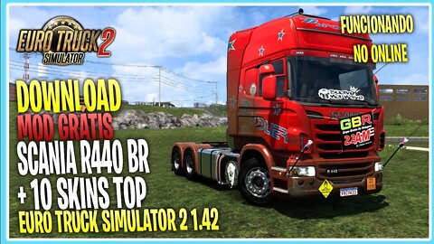 MOD SCANIA R440 MAIS TOP DO BRASIL PARA EURO TRUCK SIMULATOR 2 1.42