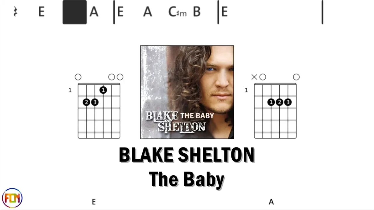 BLAKE SHELTON The Baby - Guitar Chords & Lyrics HD