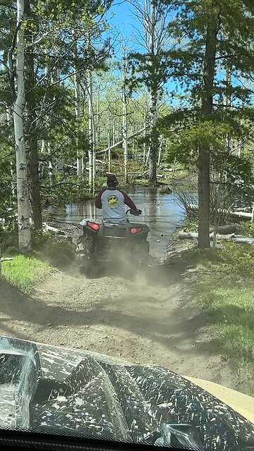 Hope the 4 wheeler floats