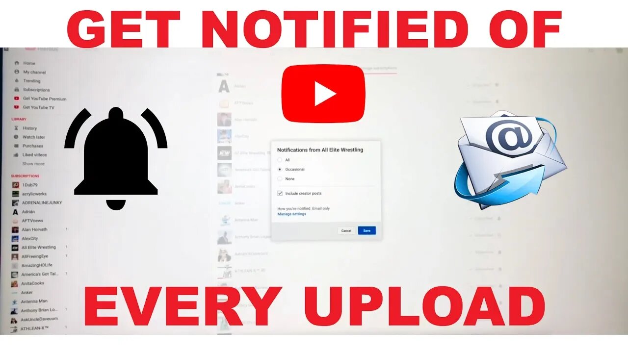 Best Method Of Being Notified Of YouTube Subscription Uploads 2020