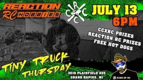 CCxRC 1/24 Scale Carnival Comp Coming To Reaction RC On July 13, 2023. Food & Giveaways. Be There!