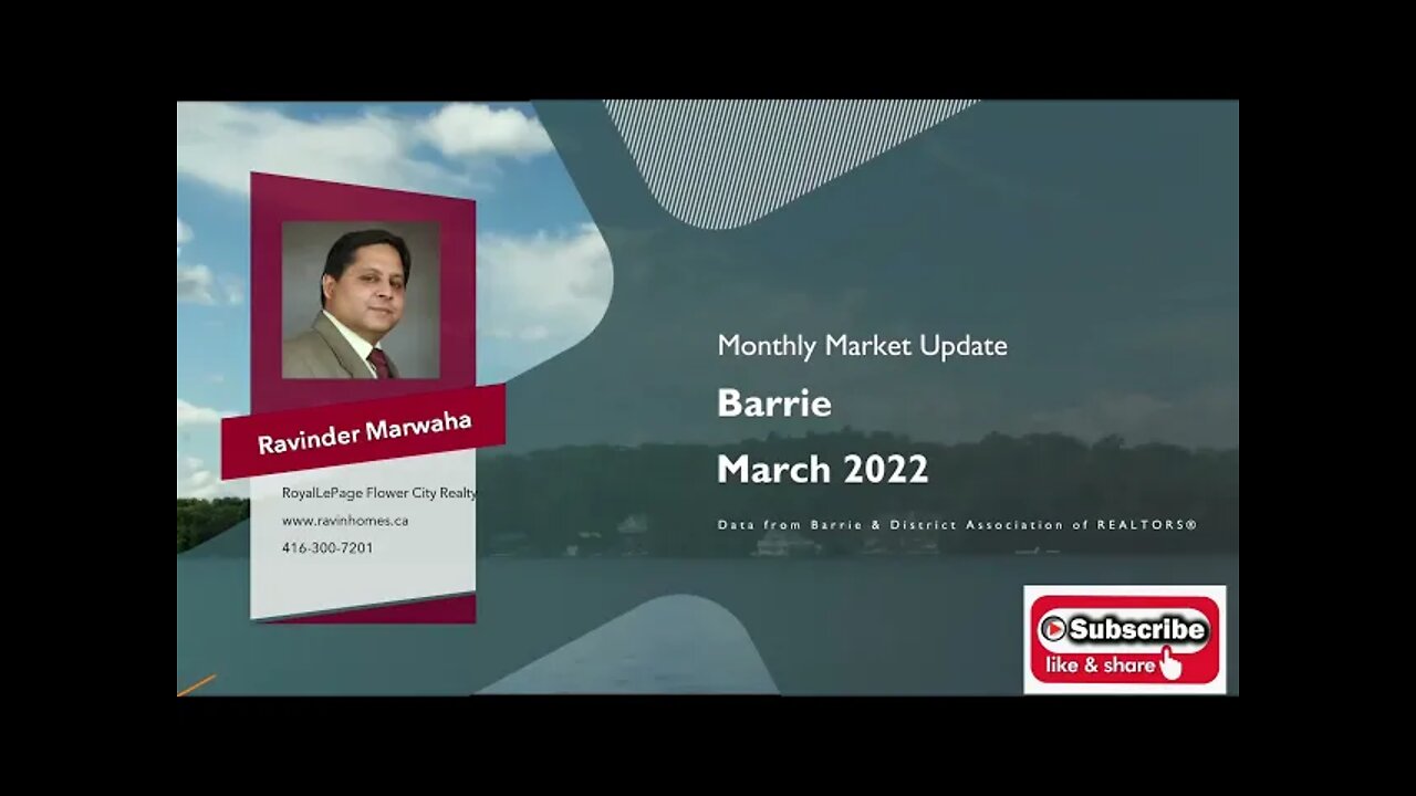 Barrie Market Update March 2022 || Canada Housing News || multilist immo maroc || GTA Market Update