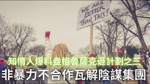 吹哨人爆料“盎格魯薩克遜計劃”之三 非暴力不合作迅速瓦解他們