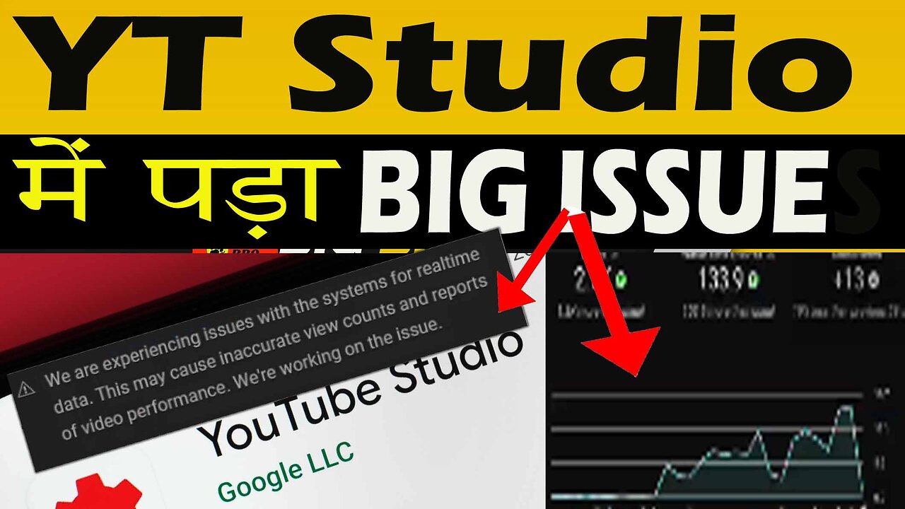 YT Studio Experiencing Issues | YouTube Studio Not opening | Wrong Realtime Data |